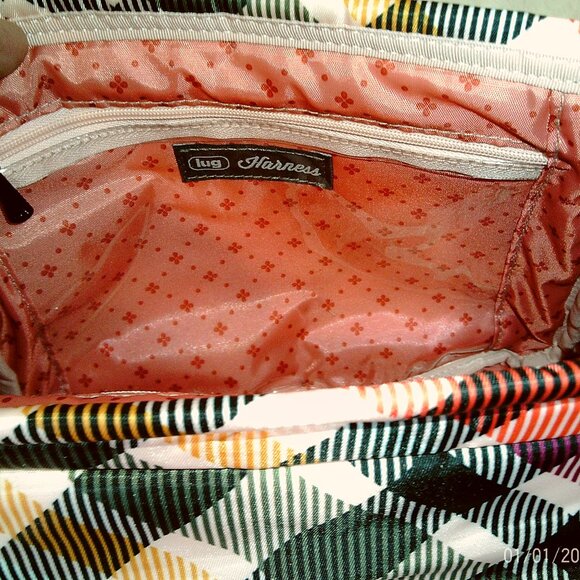 Lug Pink Plaid Harness Crossbody Bag in Pristine Pre-owned Condition - Picture 5 of 7